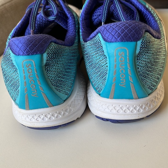 Saucony Ride10 Womens Size 7.5 Model: S10374-3 Blue White Shoes - Picture 6 of 8